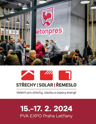 Betonpres na veletrhu Střechy-Solar-Řemeslo